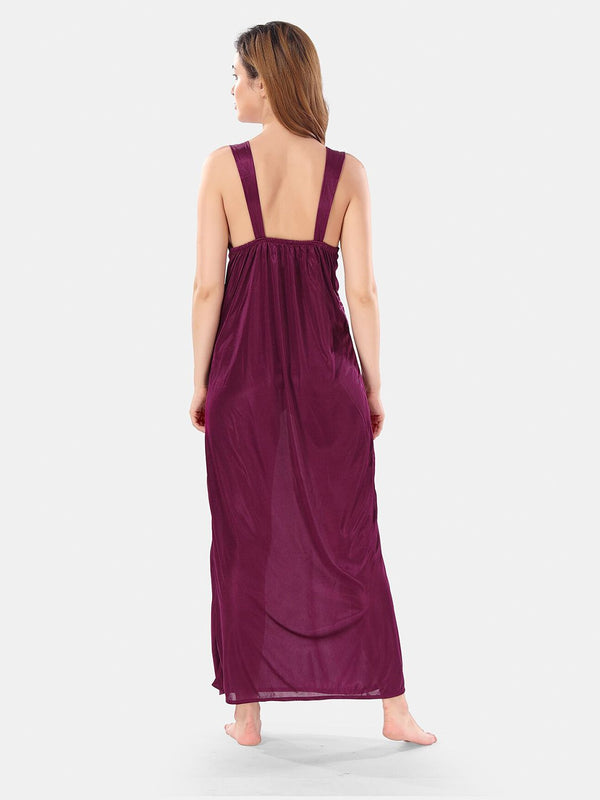 Be You Satin Maxi Nightdress With Robe