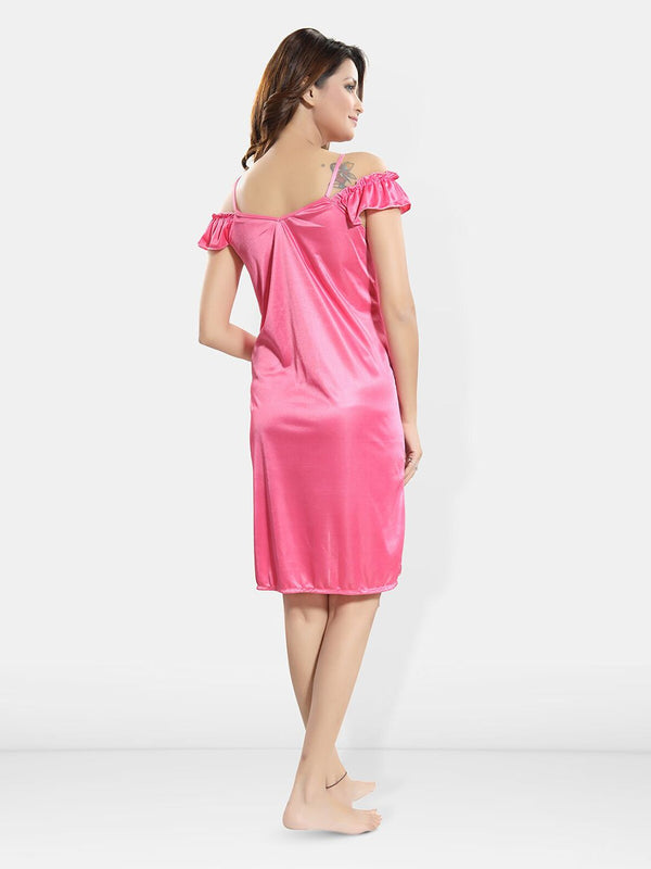 Be You Satin Wrap Nightdress With Robe