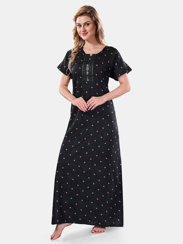 Be You Geometric Printed Maxi Nightdress