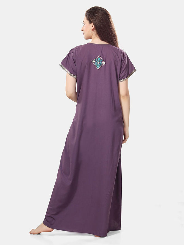 Be You Embroidered Maxi Nightdress