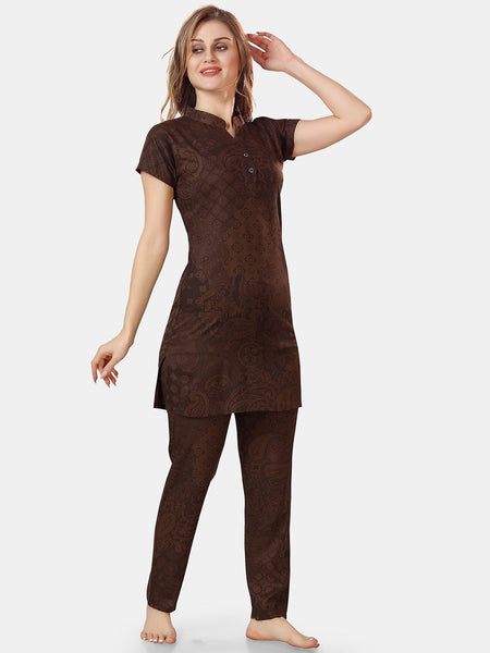 Be You Ethnic Motifs Printed Night Suit