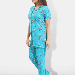 Be You Floral Printed Shirt & Pyjama Night suit