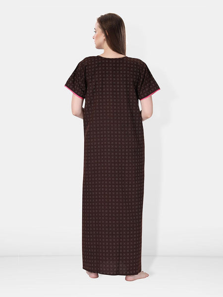 Be You Floral Embroidered Maxi Nightdress
