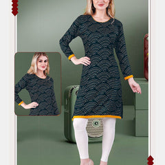 Be You Geometric Printed Maternity Straight Kurta