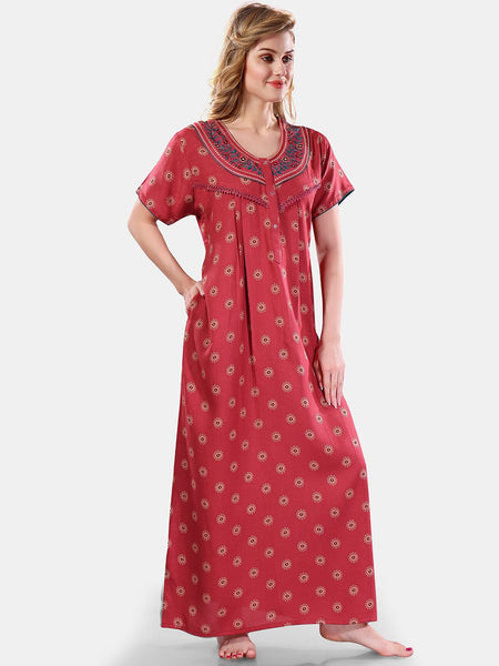Be You Floral Printed Maxi Nightdress
