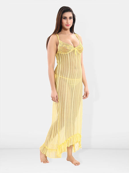 Be You Self Design Net Baby Doll With Brief