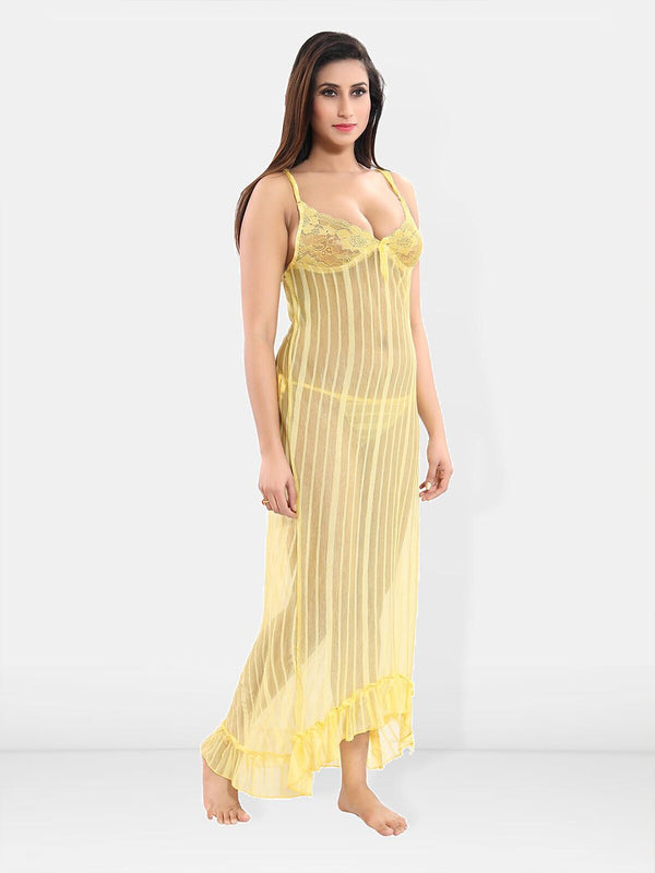 Be You Self Design Net Baby Doll With Brief