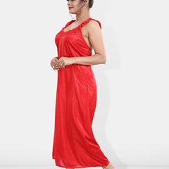 Be You Maxi Satin Wrap Nightdress With Robe