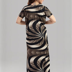 Be You Printed V-Neck Maternity Maxi Nightdress