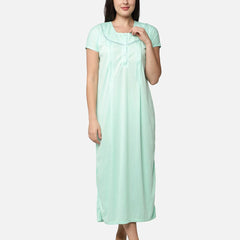 Be You Maternity Striped Maxi Nightdress