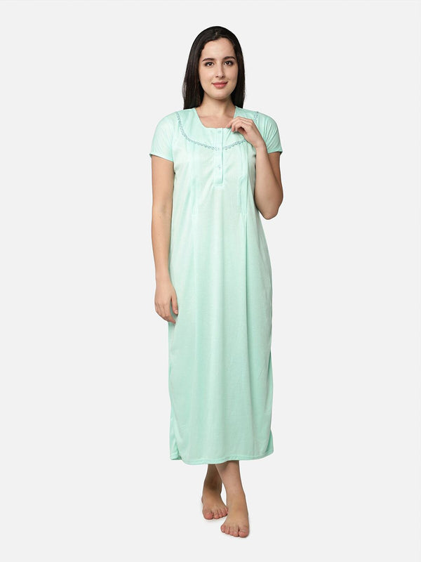 Be You Maternity Striped Maxi Nightdress