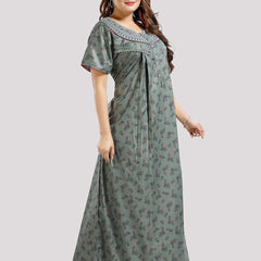 Be You Floral Printed Maxi Nightdress