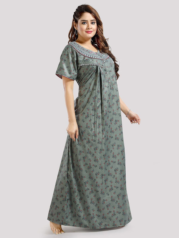 Be You Floral Printed Maxi Nightdress