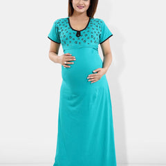 Be You Printed Maternity Maxi Nightdress