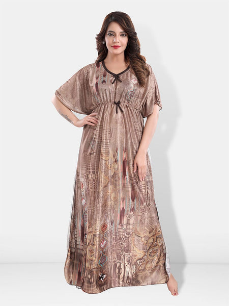Be You Printed Maxi Kaftan Nightdress