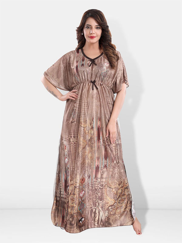Be You Printed Maxi Kaftan Nightdress