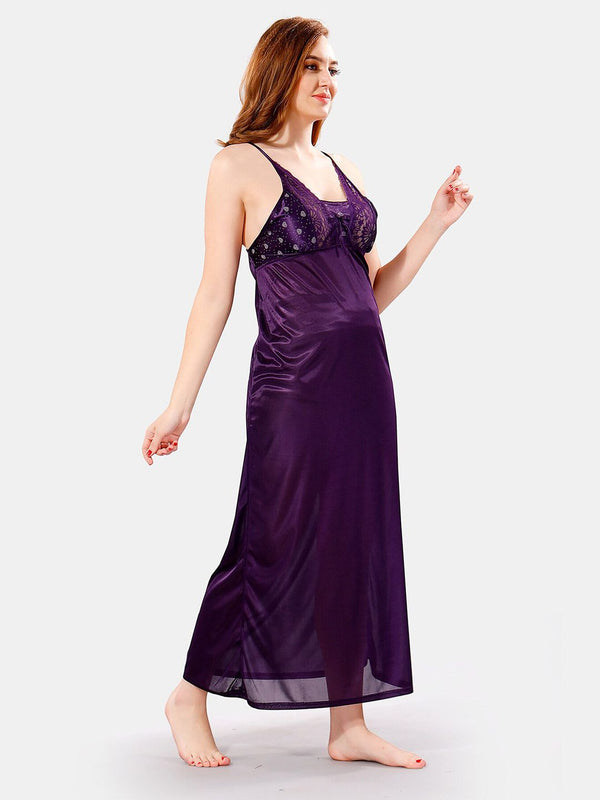 Be You Satin Maxi Nightdress With Robe