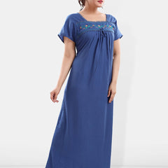 Be You Floral Embroidered Maxi Sweat Nightdress