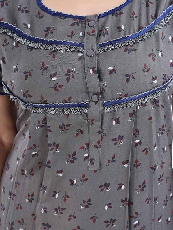 Be You Floral Printed Maxi Nightdress