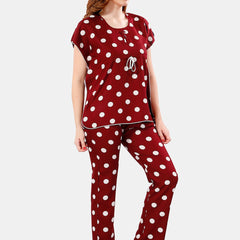 Be You Polka Dots Printed Night Suit