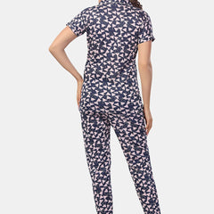 Be You Geometric Printed Night suit