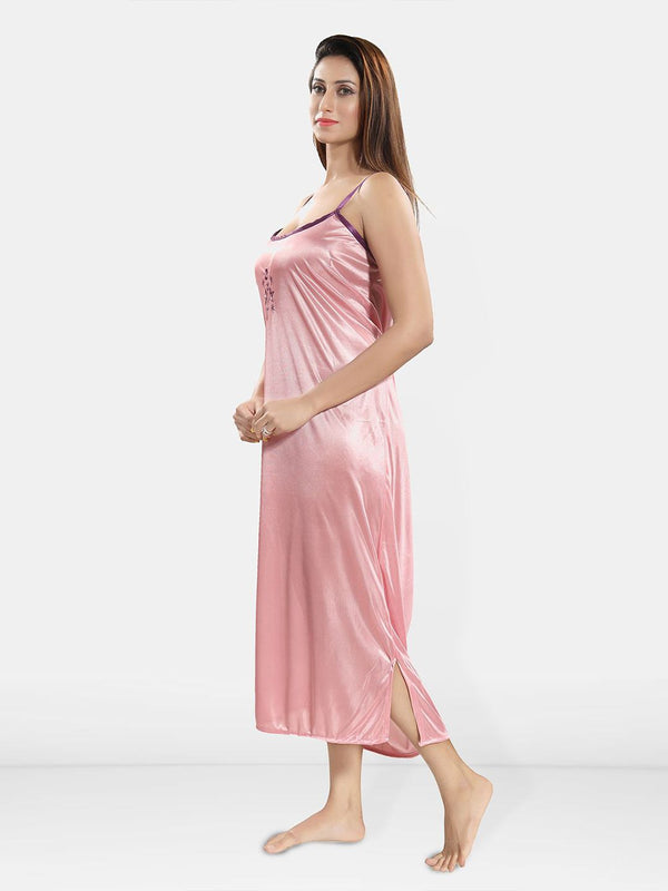 Be You 2 pieces Satin Maxi Nighty Set