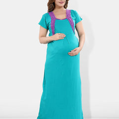 Be You Square Neck Maternity Maxi Nightdress