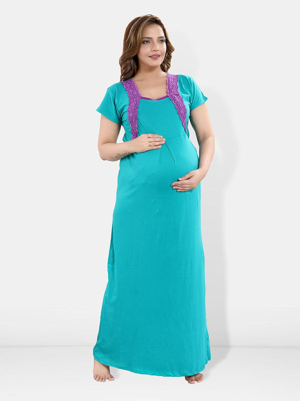 Be You Square Neck Maternity Maxi Nightdress