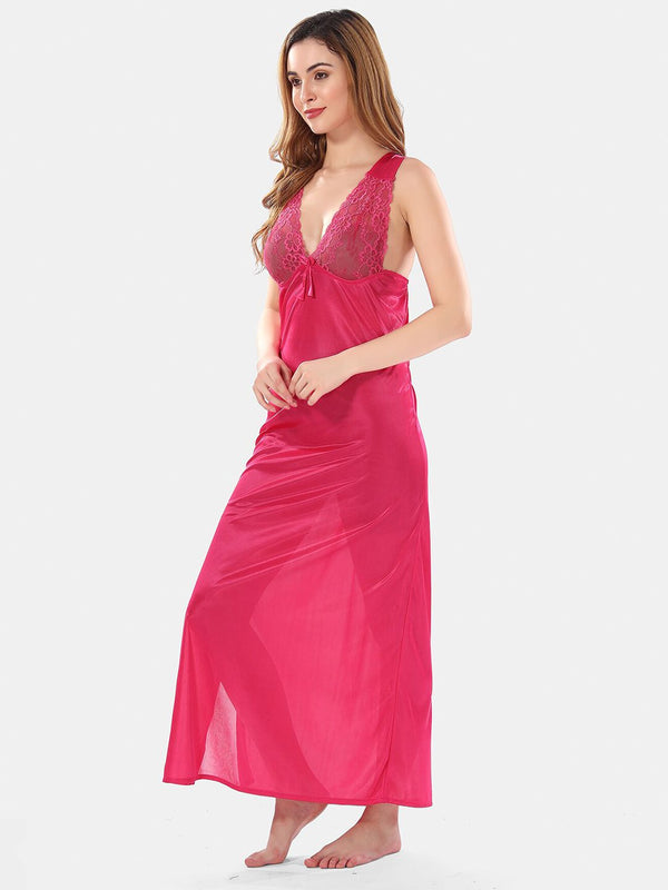 Be You Satin Maxi Nightdress With Robe