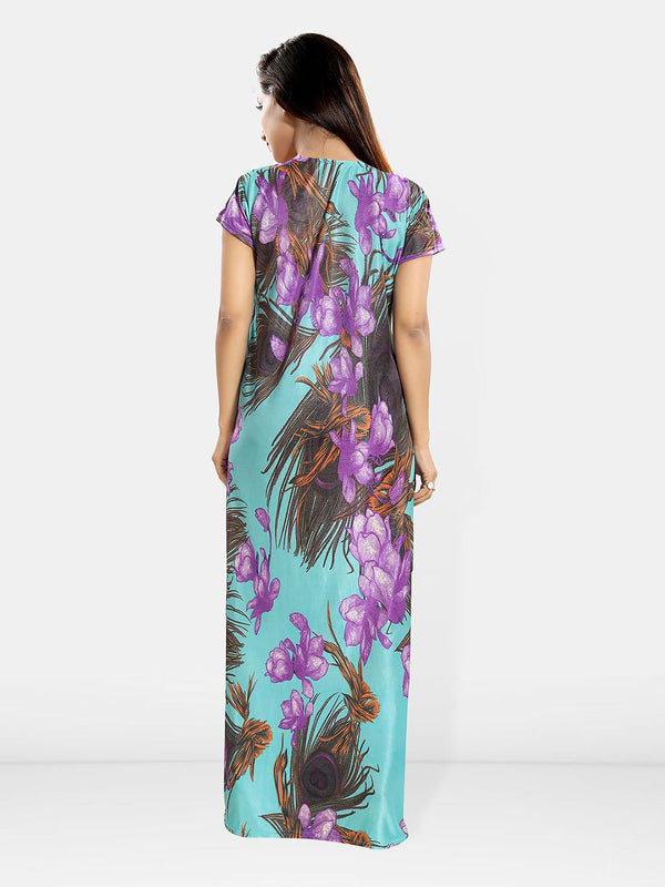 Be You Women Pack Of 2 Printed Maxi Nightdress