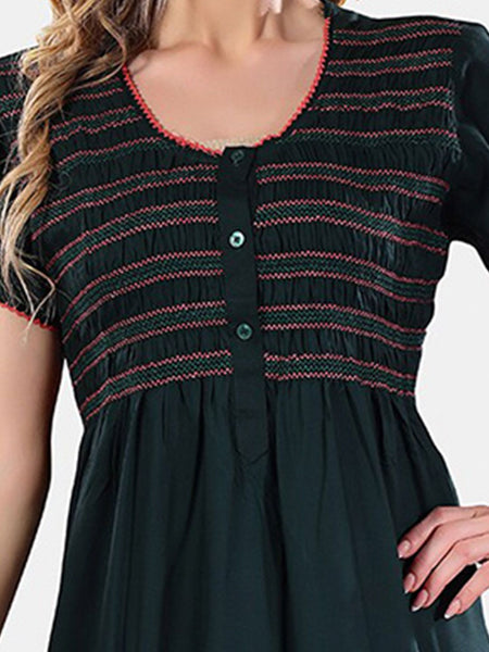 Be You Round Neck Maxi Nightdress