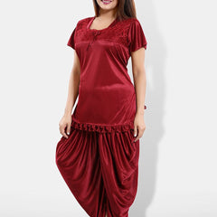 Be You Square Neck Satin Night suit