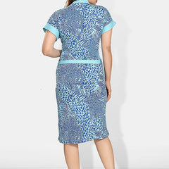 Be You Women Printed Cotton Anti-bacterial Super Soft Bath Robe With Belt