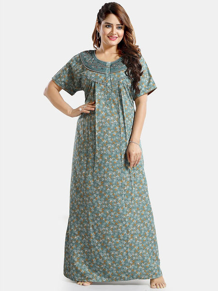 Be You Floral Printed Maxi Nightdress