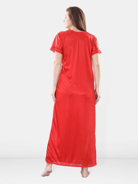 Be You Satin Wrap Nightdress With Robe