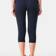 Be You Women Solid Three Fourth-Length Gym Tights