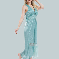 Be You V-Neck Satin Maxi Nightdress With Robe