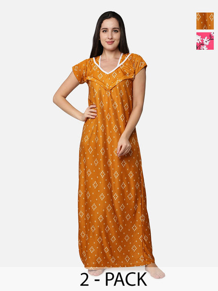 Be You Printed Maxi Nightdress