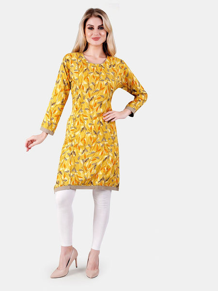 Be You Floral Printed Maternity Straight Kurta