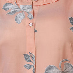 Be You Floral Printed Shirt And Pyjama Night Suit