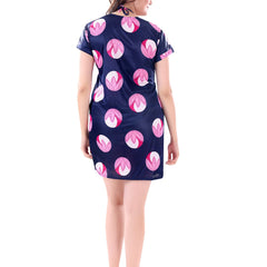 Be You Women Set of 3 Blue Printed Nightdress