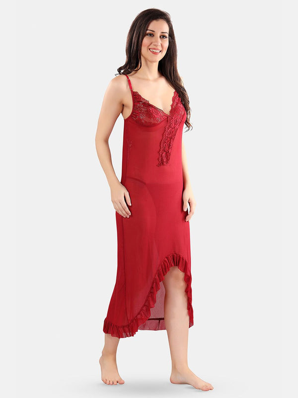 Be You Net Baby Doll With High-Low