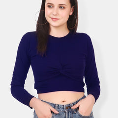 Be You Twisted Cotton Crop Top