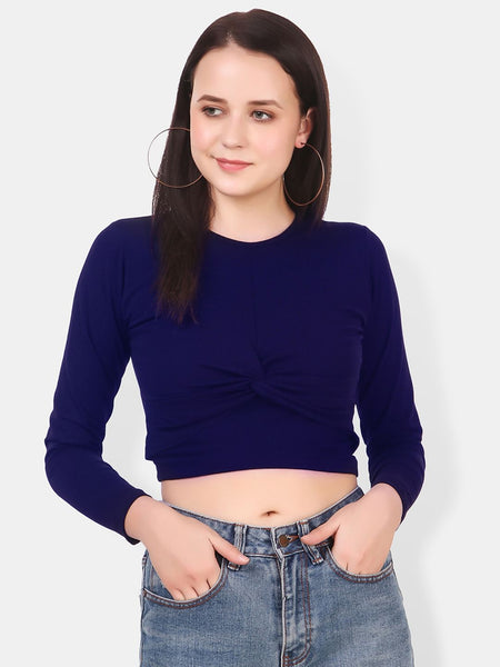 Be You Twisted Cotton Crop Top