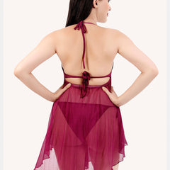 Be You Shoulder Straps Net Baby Doll