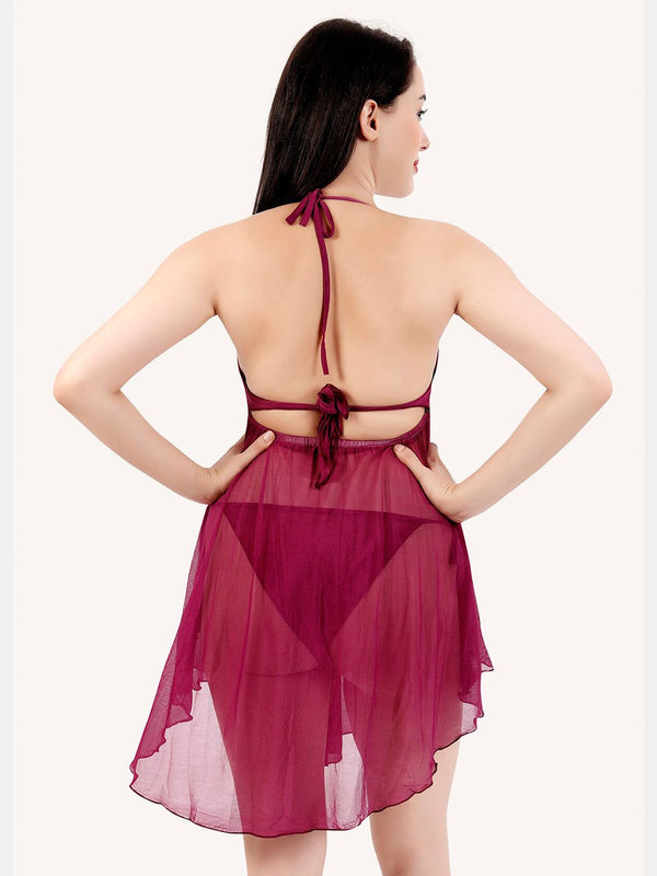 Be You Shoulder Straps Net Baby Doll
