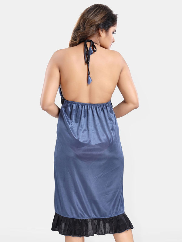 Be You Satin Wrap Nightdress With Robe