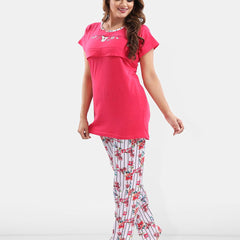 Be You Floral Printed Maternity Night Suit