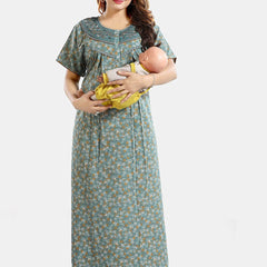 Be You Floral Printed Maxi Nightdress