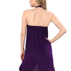 Be You Halter Neck Net Baby Doll With Briefs